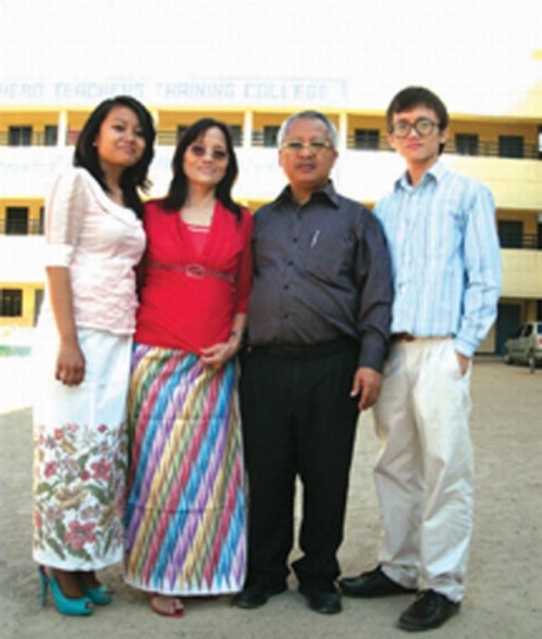 Ann Rammawii (extreme left) with her family members