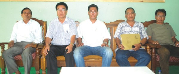 Villagers of Chadong addressing a press conference at Press Club