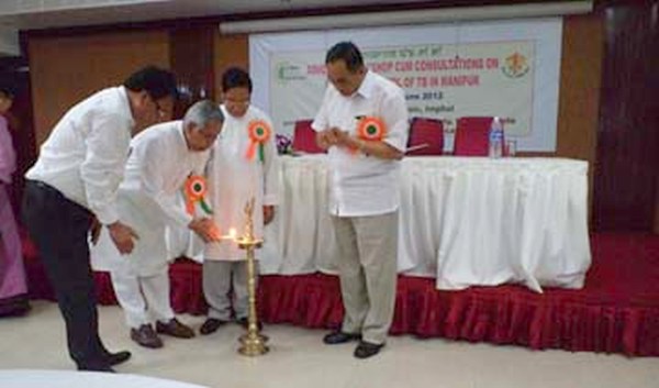 Lok sabha MP Dr T Meinya and other dignitaries at the inauguration programme of the Advocacy workshop on TB Control