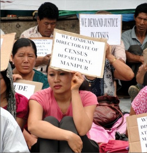 Sit-in-protest underway at Senapati
