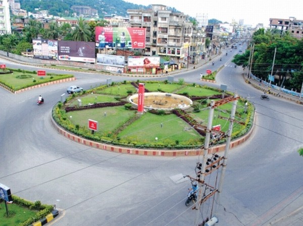 Roads in Guwahati city wore a deserted look during the bandh called in Assam