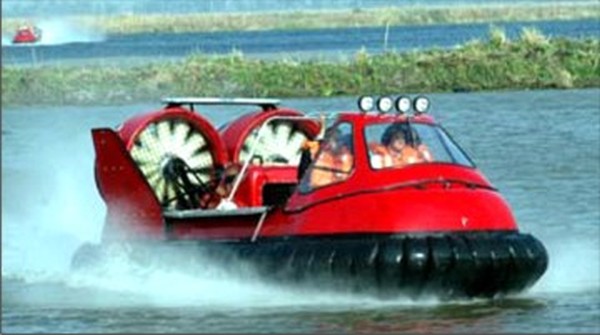 A hovercraft at Loktak lake