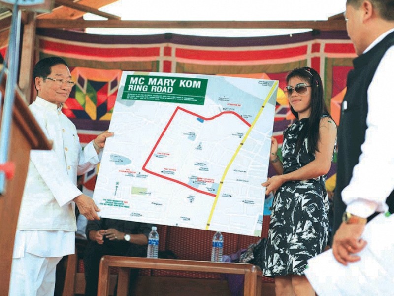 Mary Kom feted amid gun-firing
