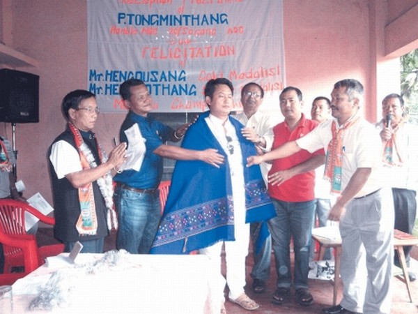 CCpur ADC member Tongminthang Lhungdim being feted