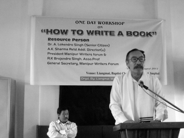 Dr Lokendra Arambam speaking during the seminar