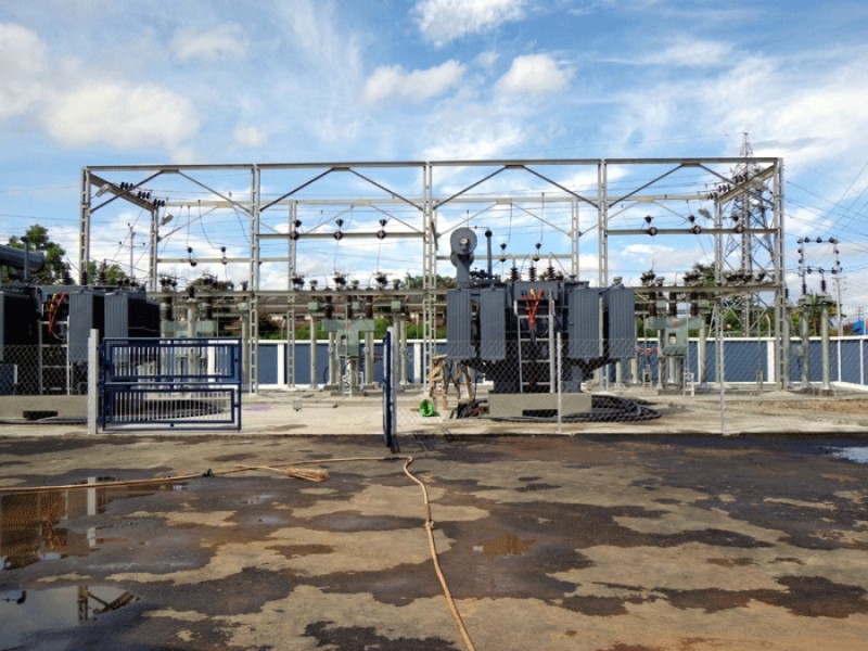 A Power Sub Station at Sangaiprou in September 2012