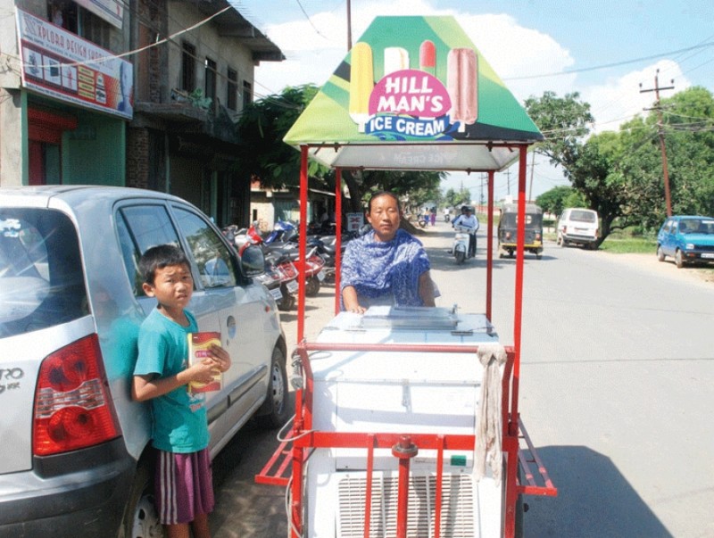 FIGHTING FOR SURVIVAL: Despite being a woman, Devala goes around selling ice-cream to supplement the income of her family