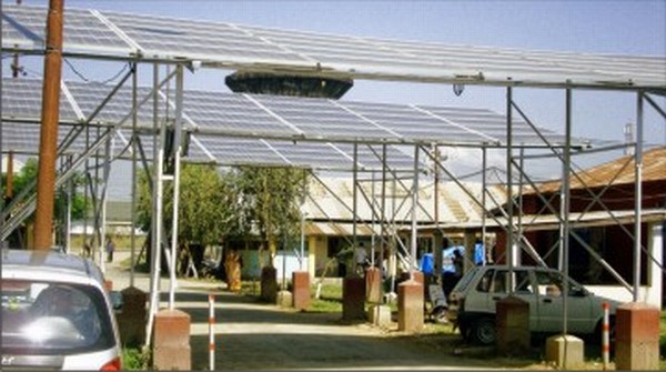 Solar panel installed at a Deputy Commissioners office