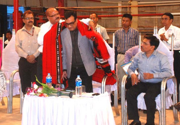  Ajay Maken Union Minister for Youth Affairs and Sports Ajay Maken at Olympic Bhawan, Khuman Lampak Sports Complex