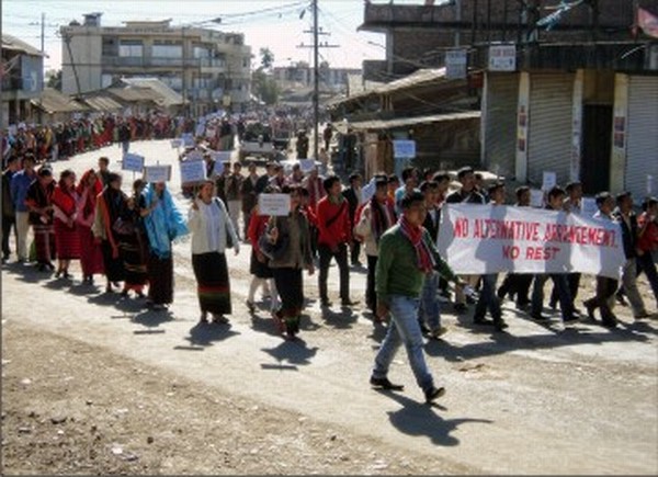 Rally demanding alternative arrangment for Nagas