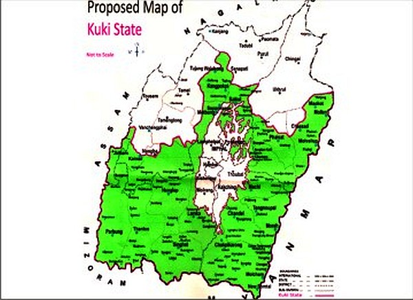 Proposed Kuki map peeves Zeliangrong Baudi