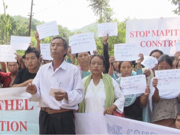 Rally against false verification process over Mapithel Dam