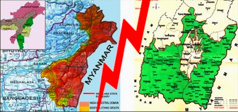 Proposed map of Nagalim and proposed Kuki State map