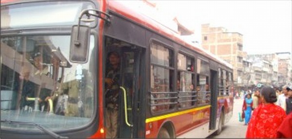 File pic of a semi low floor bus on service