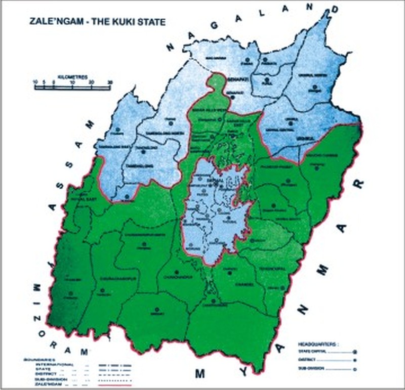 Proposed Kuki State map