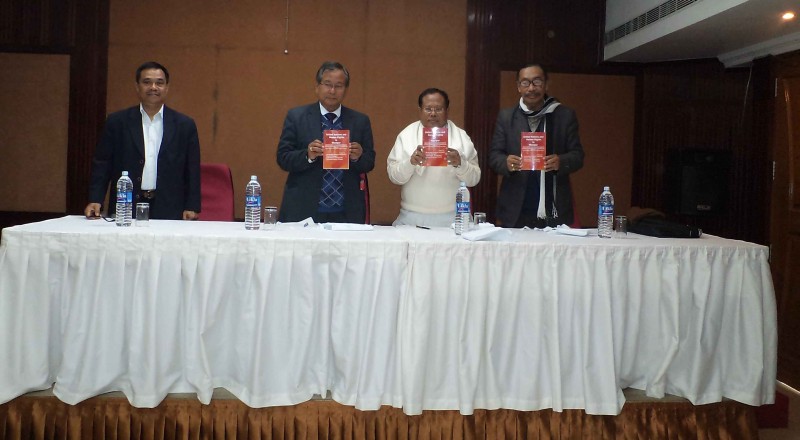 'United Nations and Human Rights in Manipur' being released at Classsic Hotel