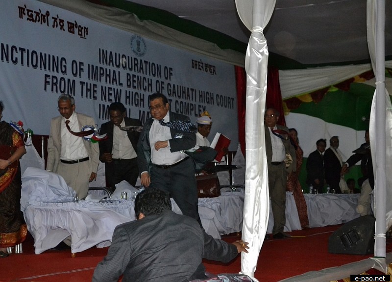 Inauguration of funtioning of the new High Court Complex at Chingmeirong Imphal :: April 07 2012
