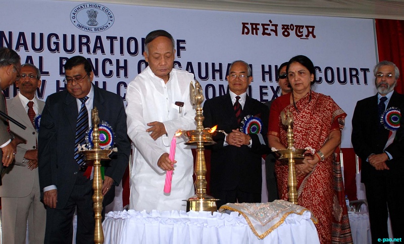 Inauguration of funtioning of the new High Court Complex at Chingmeirong Imphal :: April 07 2012