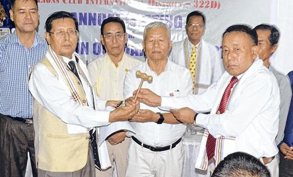 Lions Club of Imphal City's new Board of Directors installed