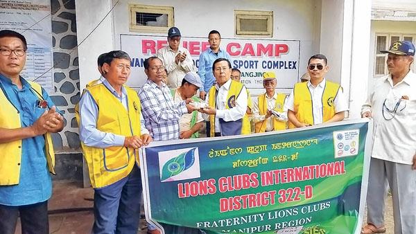 Lions Clubs International District -322D aids three relief camps in Thoubal