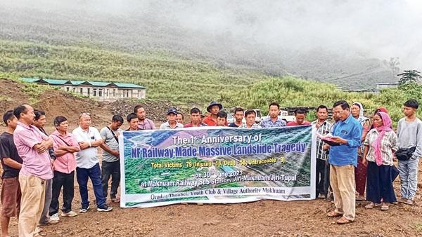 1st anniversary of Makhuam landslide observed