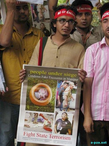Protest against Encounter Killings at Delhi :: 14th Aug, 2009