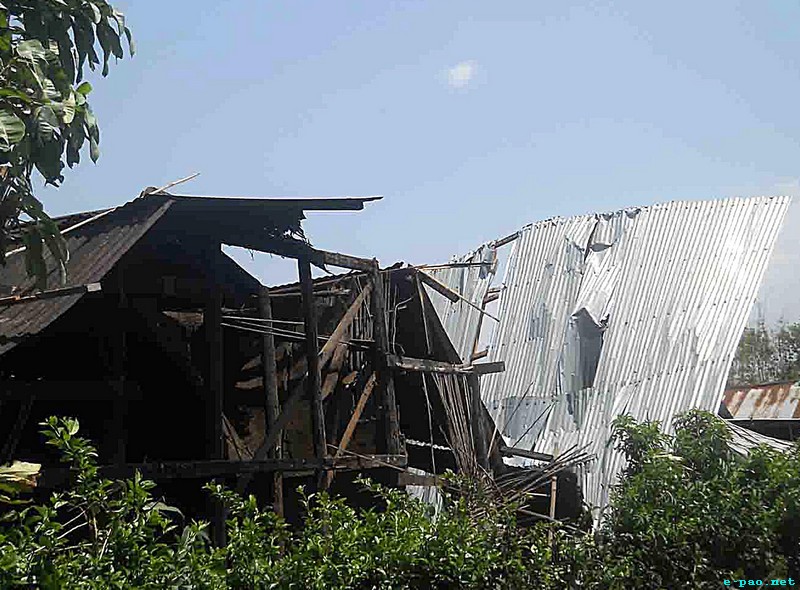 Storm leaves trail of destruction in Manipur valley :: 16 April 2012