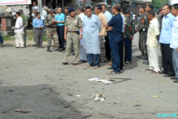 Bomb Blast at Sangakpham  market, Imphal :: 01 August 2011