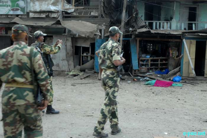 Bomb Blast at Sangakpham  market, Imphal :: 01 August 2011