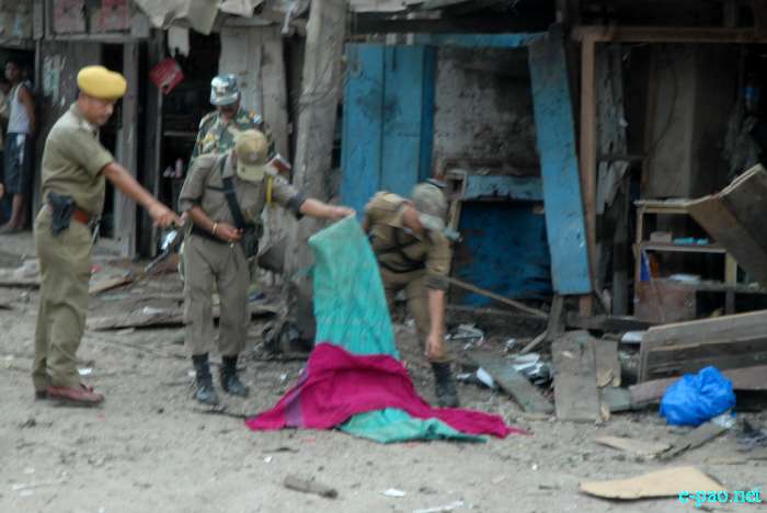 Bomb Blast at Sangakpham market, Imphal :: 01 August 2011 