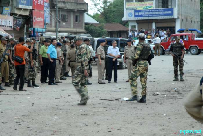 Bomb Blast at Sangakpham  market, Imphal :: 01 August 2011