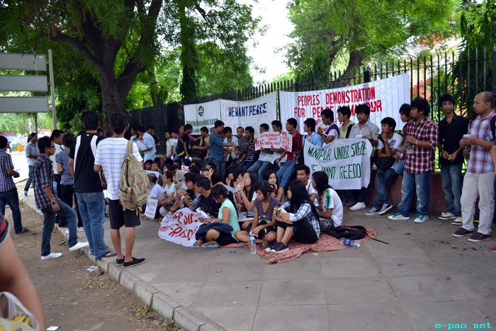 Peoples' Demonstration for Peace in Manipur at New Delhi :: 08 August 2011