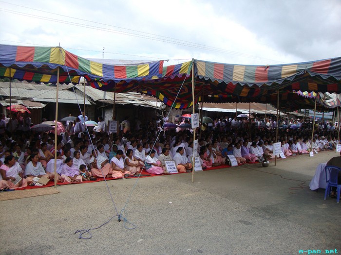 Sit-in-protest in denunciation of IED blast at Sangakpham, Manipur :: 02 August 2011