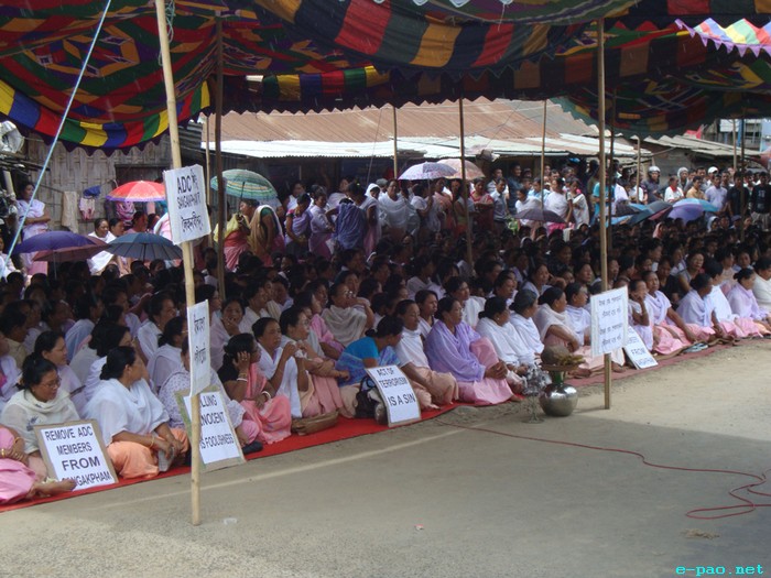 Sit-in-protest in denunciation of IED blast at Sangakpham, Manipur :: 02 August 2011