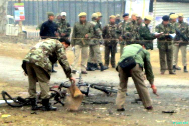 Bomb Blast in front of Manipur Sangai Tourism Festival Main Gate :: November 30 2011
