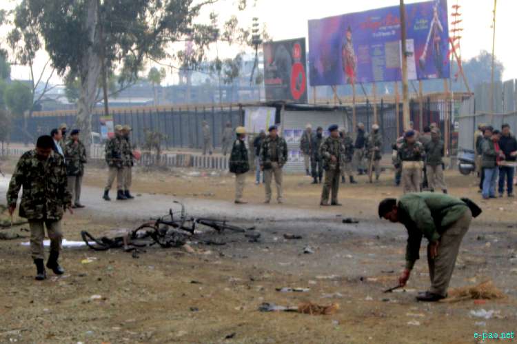 Bomb Blast in front of Manipur Sangai Tourism Festival Main Gate :: November 30 2011