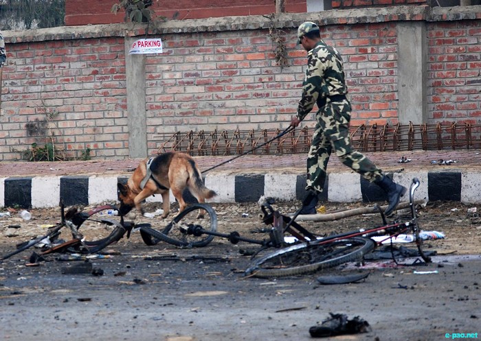 Imphal Bomb Blast in front of Manipur Sangai Tourism Festival Main Gate :: November 30 2011