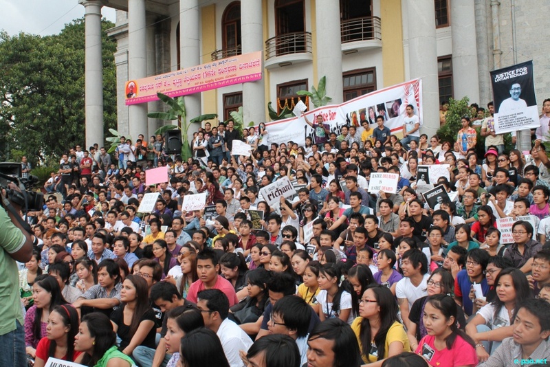 Justice for Loitam Richard : Demonstration at Bangalore :: 29 April 2012