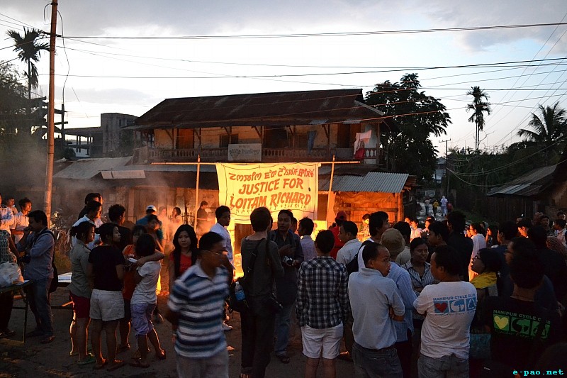 Candle light at Imphal in memory of Richard Loitam  :: 29 April 2012