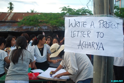 Candle light at Imphal in memory of Richard Loitam  :: 29 April 2012
