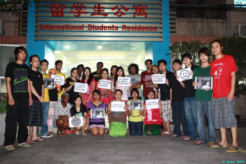 Justice for Loitam Richard : Demonstration by GMU international students  at Guangzhou, China :: 03 May 2012