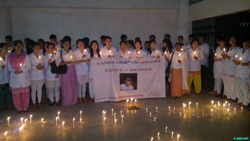 Justice for Loitam Richard : Candle light condolence at Chittagong, Bangladesh :: 29 April 2012