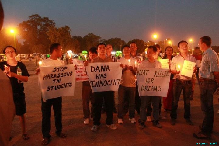 Candle Light Vigil for Dana Sangma at India Gate :: 02 May 2012