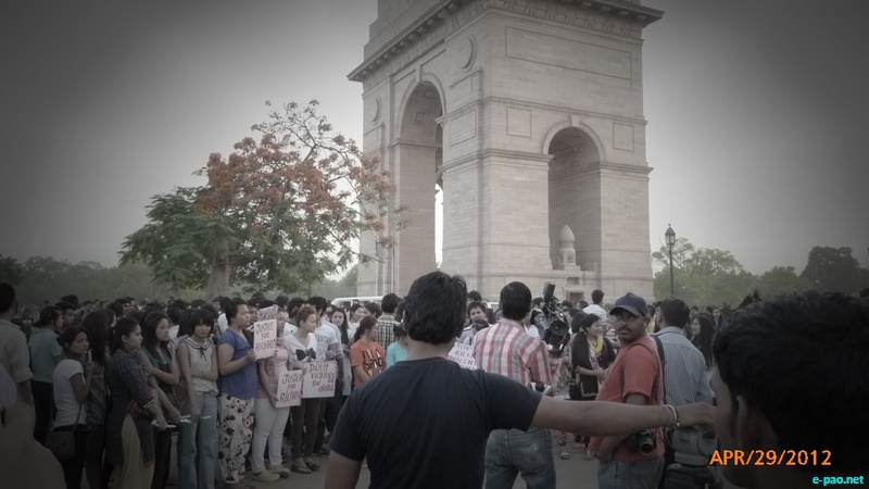 Justice for Loitam Richard : Demonstration at Delhi :: 29 April 2012