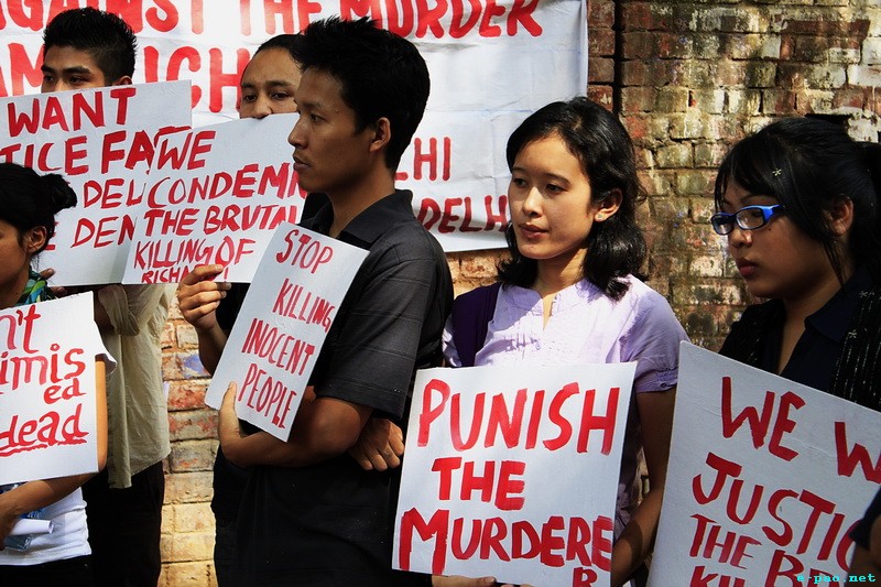 Justice for Loitam Richard : Demonstration at Delhi :: 29 April 2012