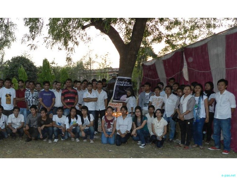 Justice for Loitam Richard : by North East students  studying at Gwalior n 29 April 2012 