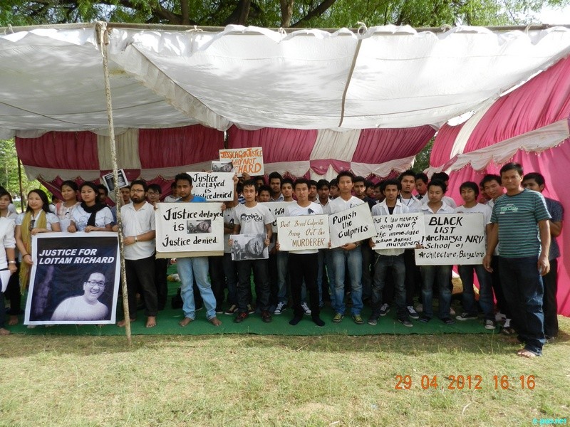 Justice for Loitam Richard : by North East students  studying at Gwalior n 29 April 2012 