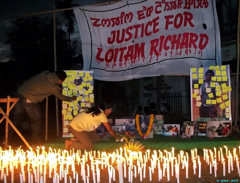 Justice for Loitam Richard : Sit-in-Protest at Inphal :: First week of  May 2012