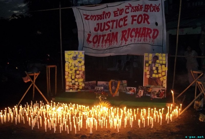 Justice for Loitam Richard : Sit-in-Protest at Inphal :: First week of  May 2012