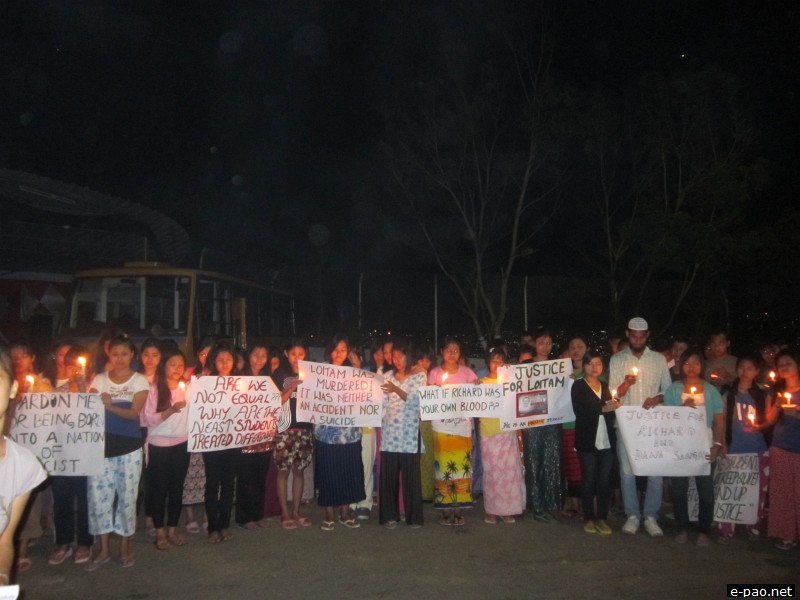 Campaign for Justice for Loitam Richard in Mizoram on May 5 2012